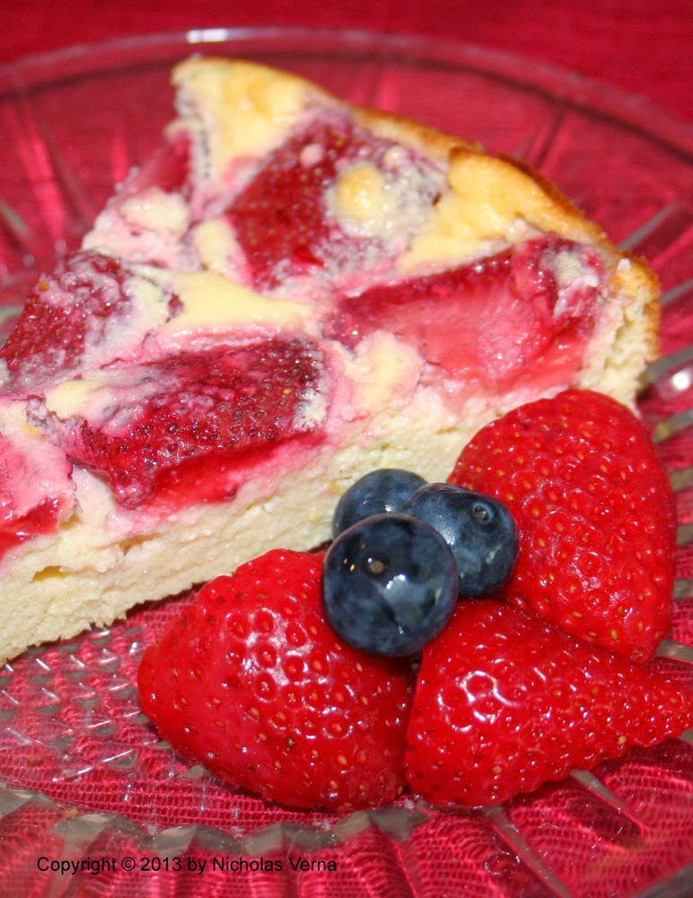 Italian-Fusion: Strawberry Ricotta Cheesecake