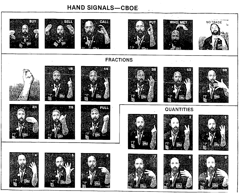 trading pit hand signals ryan carlson