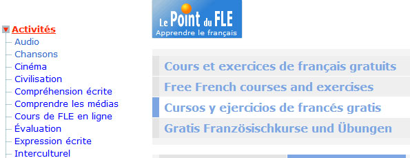 Cool Website Best Web Apps Free Software And Open Source Le Point Du Fle เวบไซต เร ยนภาษาฝร งเศส และ แบบฝ กห ดภาษาฝร งเศส ออนไลน