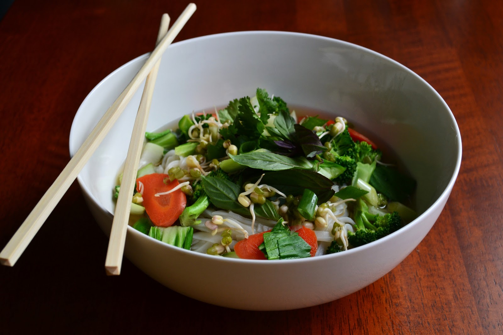 Nourish The Roots Vegan Pho Noodle Bowl