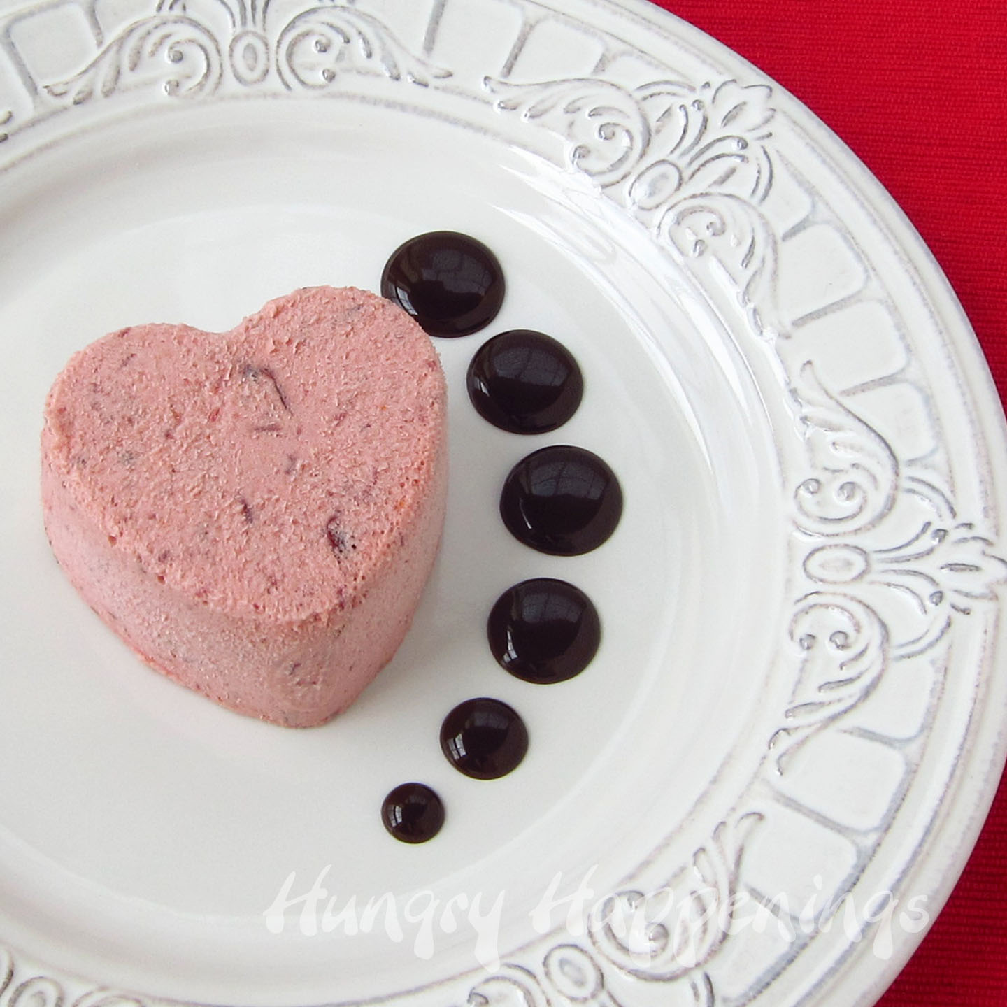 Cranberry Orange Semifreddo Hearts Elegant Valentine's Day Dessert Hungry Happenings