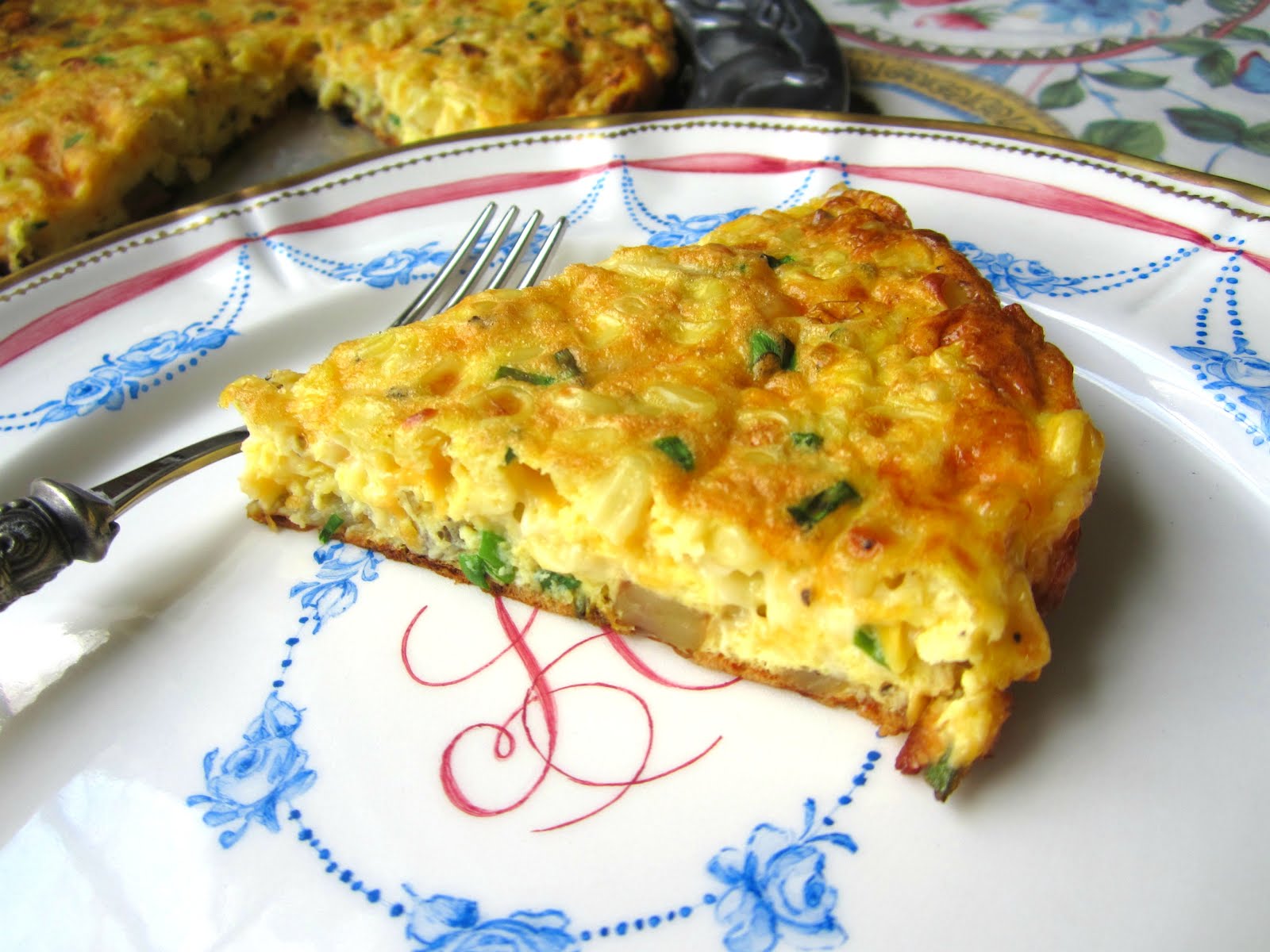 Spring Frittata Corn, Chives & Potato