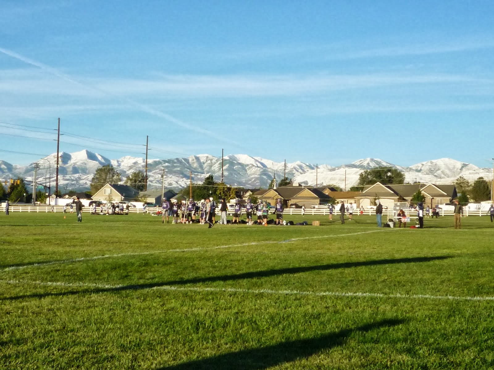 Dawson's lacrosse game is about to begin.