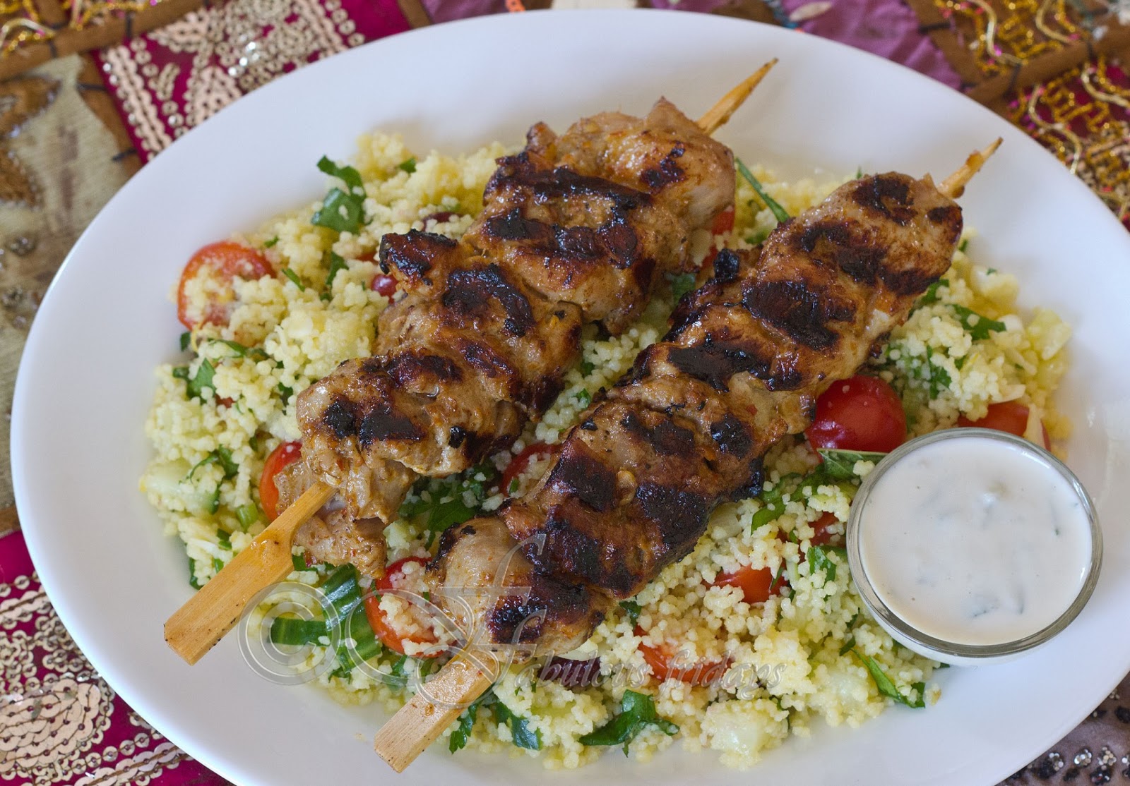 fabulous fridays Harissa chicken skewers