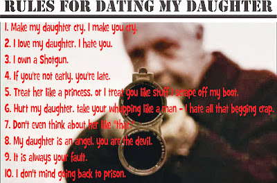 Rules for dating my daughter shirt