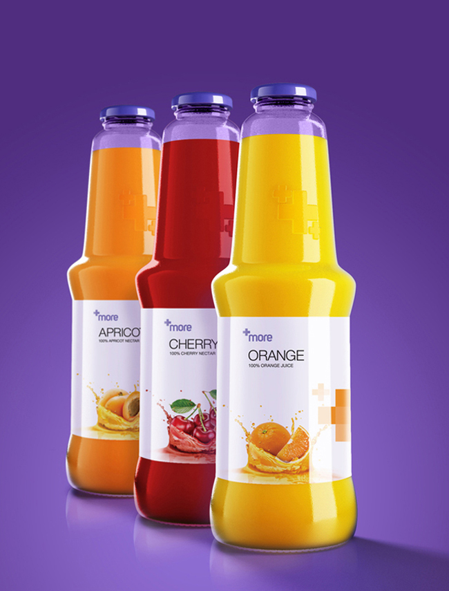 MORE Fruit Juice on Packaging of the World Creative Package Design