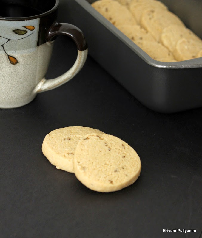 Erivum Puliyum Jeera Biscuits(Eggless) Indian Style Chai Biscuits(Step by Step Pics)