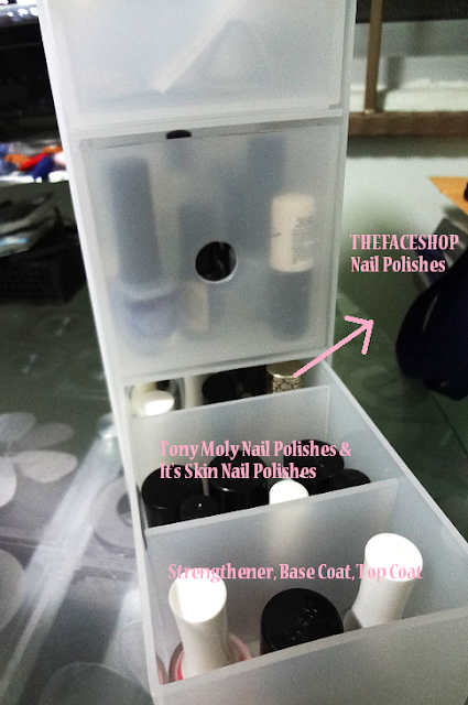 muji pp chubby box nail polish storage box drawer review