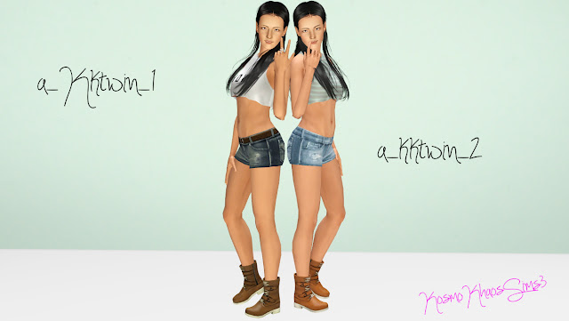 A Set Of Two◕‿◕ Twin Poses By KosmoKhaos TwinPoses+1-2+edit