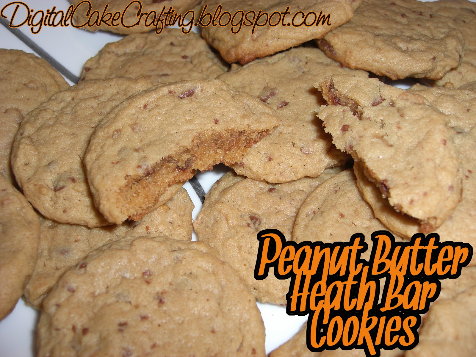 Digital Cake Crafting Peanut Butter Heath Bar Cookies