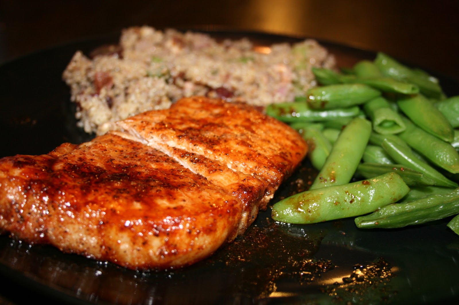 Like Mother's, Like Daughter's Kitchen Brown Sugar Glazed Pork Chops
