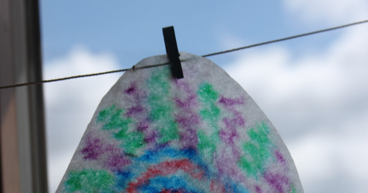 Kara's Creative Place Tiedye Coffee Filter Easter Eggs