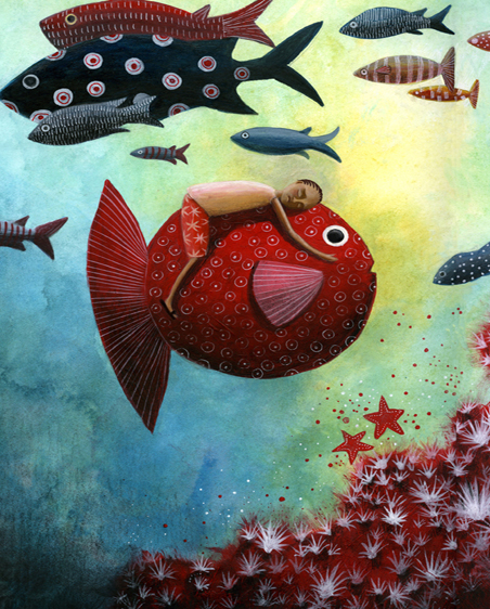 justine brax illustration voyage poisson