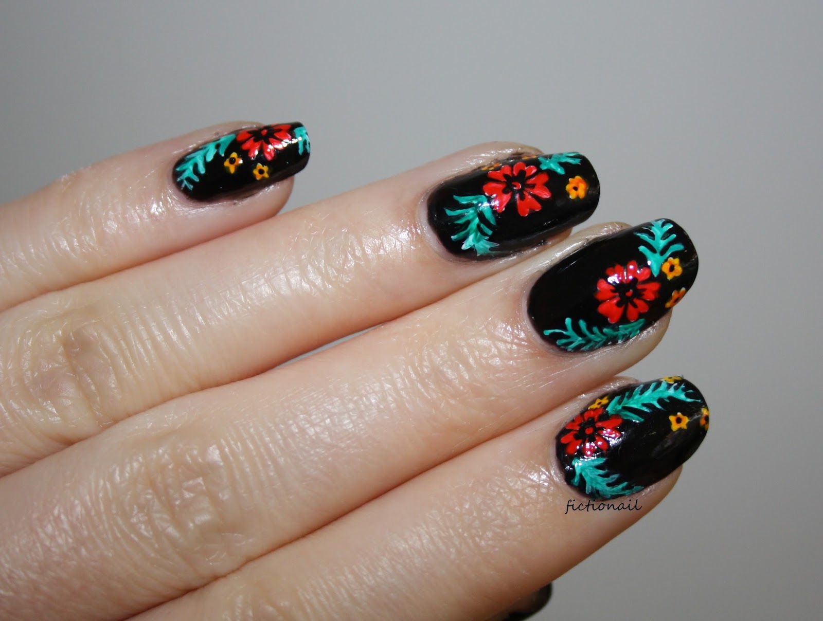Tropical Flower Nails - wide 7