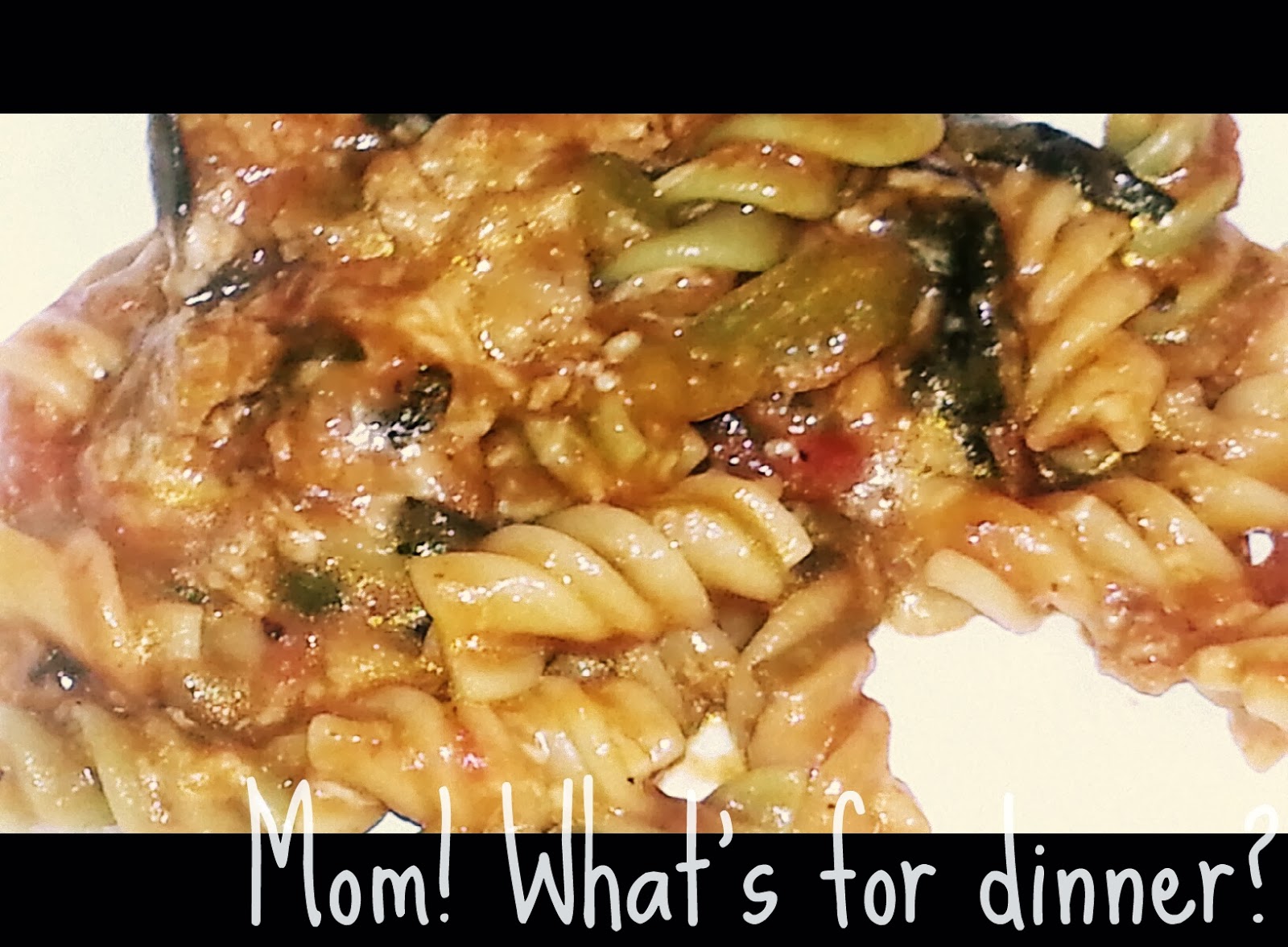 Mom! What's for dinner? Crockpot Cheesy Veggie Rotini