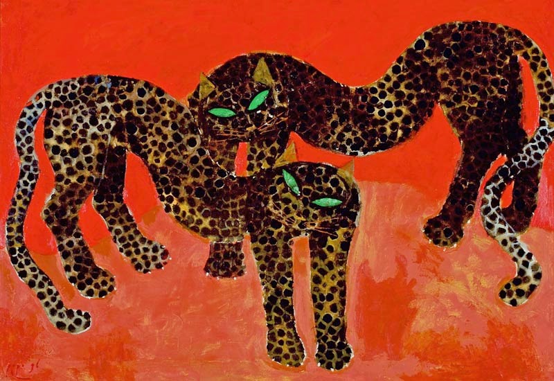 Dunia Lukisan JAVADESINDO Art Gallery &gt;&gt; SEPASANG MACAN