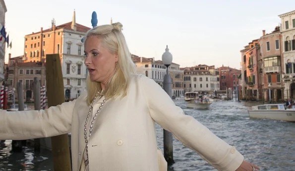 Crown Princess Mette-Marit of Norway opened the the Nordic Pavilion at the Venice Biennale in Venice.