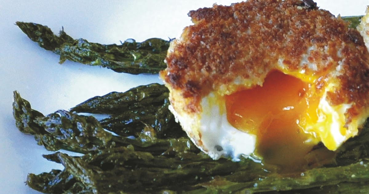 Aunt B on a Budget Roasted Asparagus and Butter Crumbed Eggs