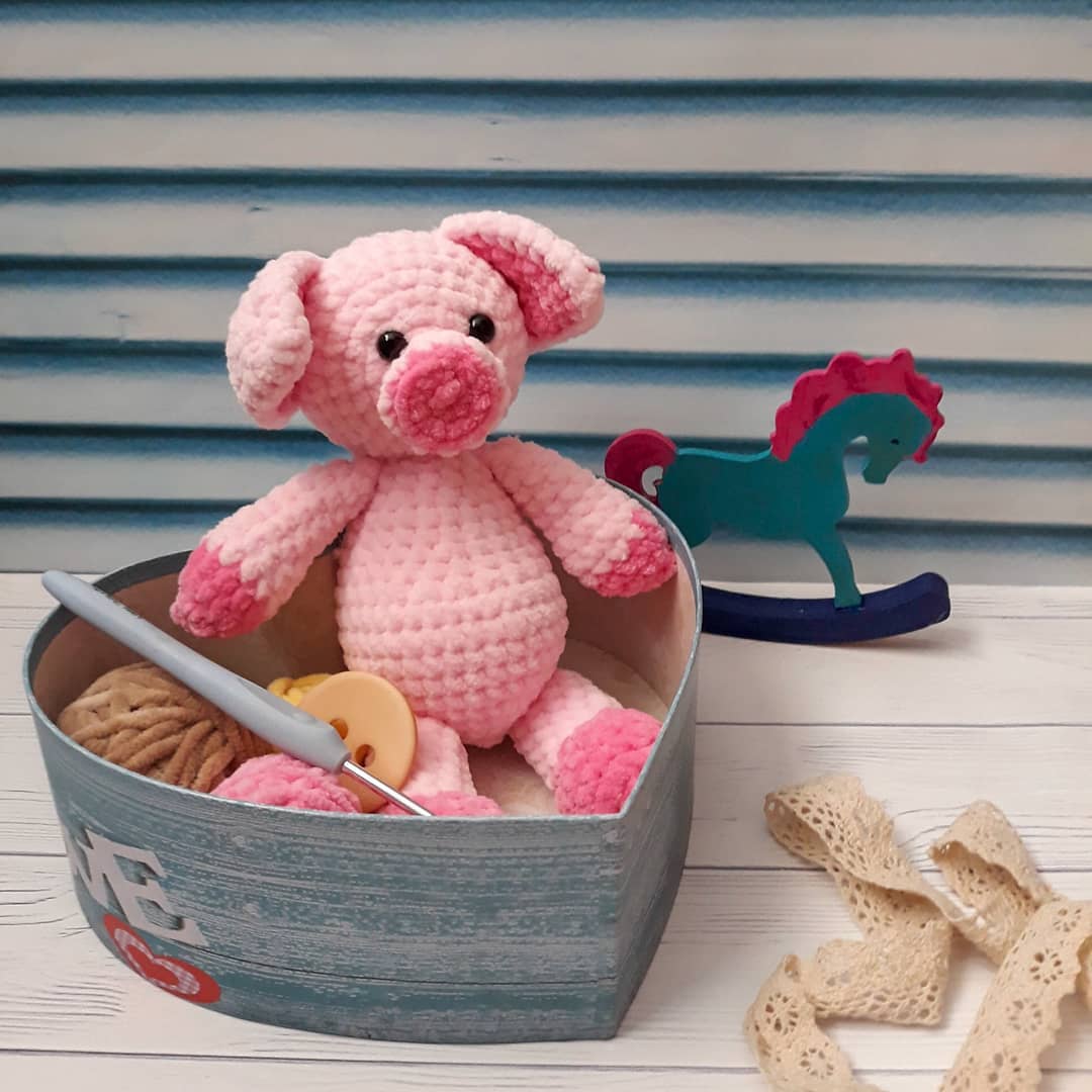 Свинка амигуруми крючком Свинка амигуруми крючком