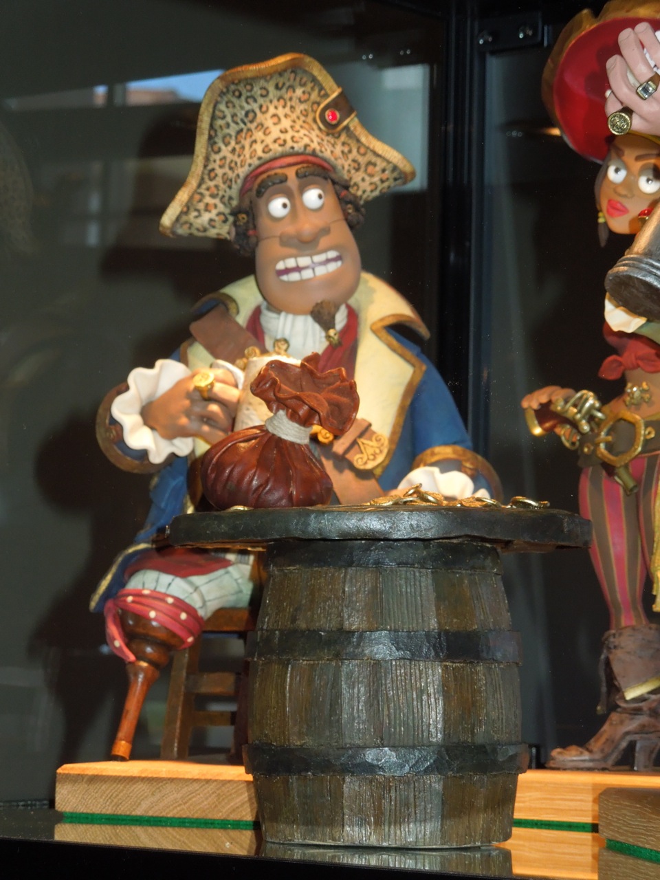 Claymation characters from The Pirates Band of Misfits on display