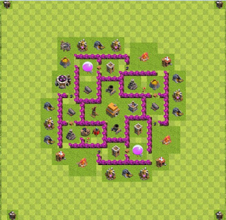 Base Trophy TH6 UPDATE type base anti maling TH6