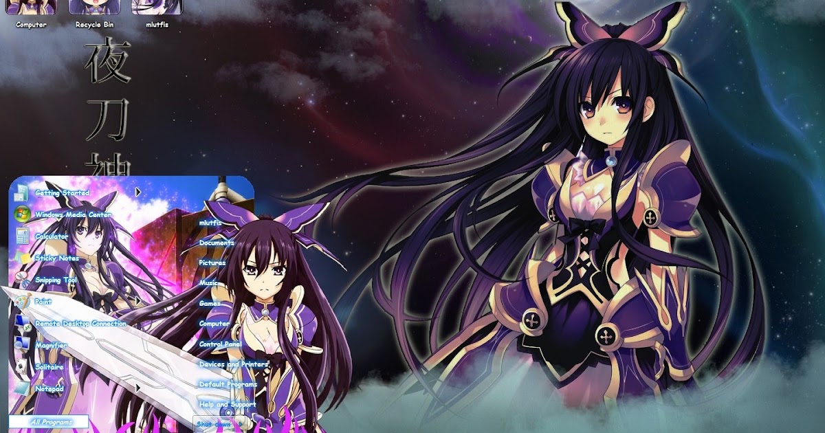 Theme Anime Windows 7 Date A Live v1 Tohka Yatogami Theme Anime Windows 7 Date A Live v1 Tohka Yatogami