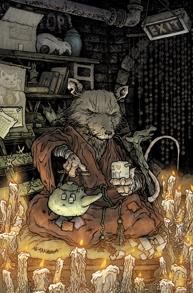 David Petersen's Blog TMNT Splinter Cover Process