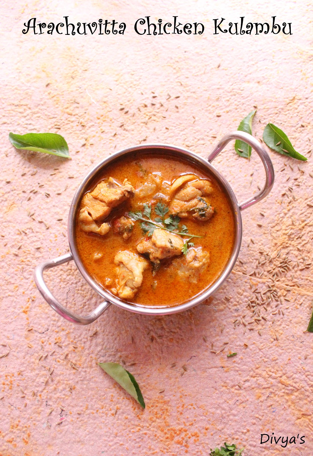 Arachuvitta Chicken Kulambu / South Indian Village Style Chicken Gravy