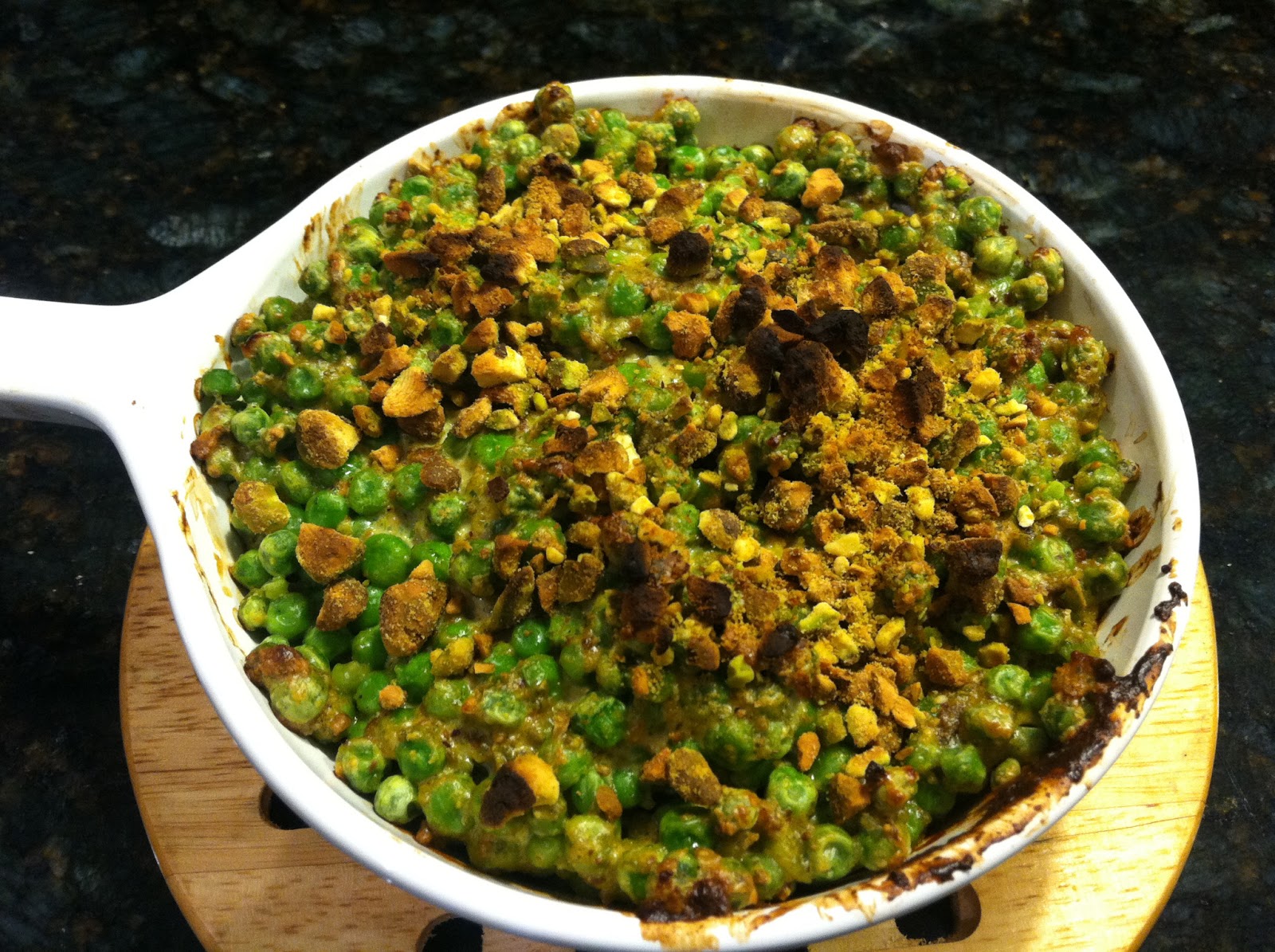 From Pinning to Living Baked Peas with Tarragon, Yogurt, and Pistachios