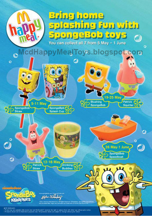 spongebob mcdonalds toys
