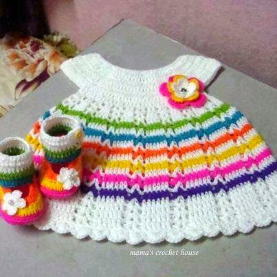 wool baby frock