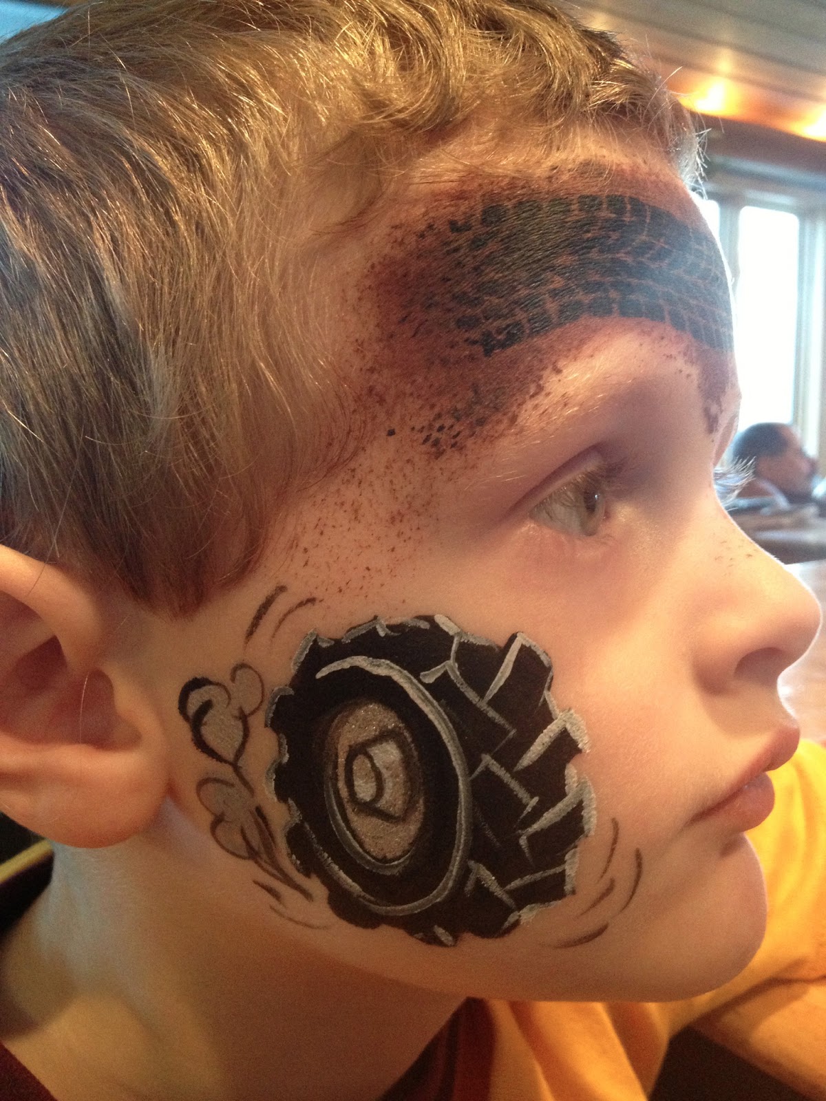 Paintertainment Monster Jam Tire Track Face Painting