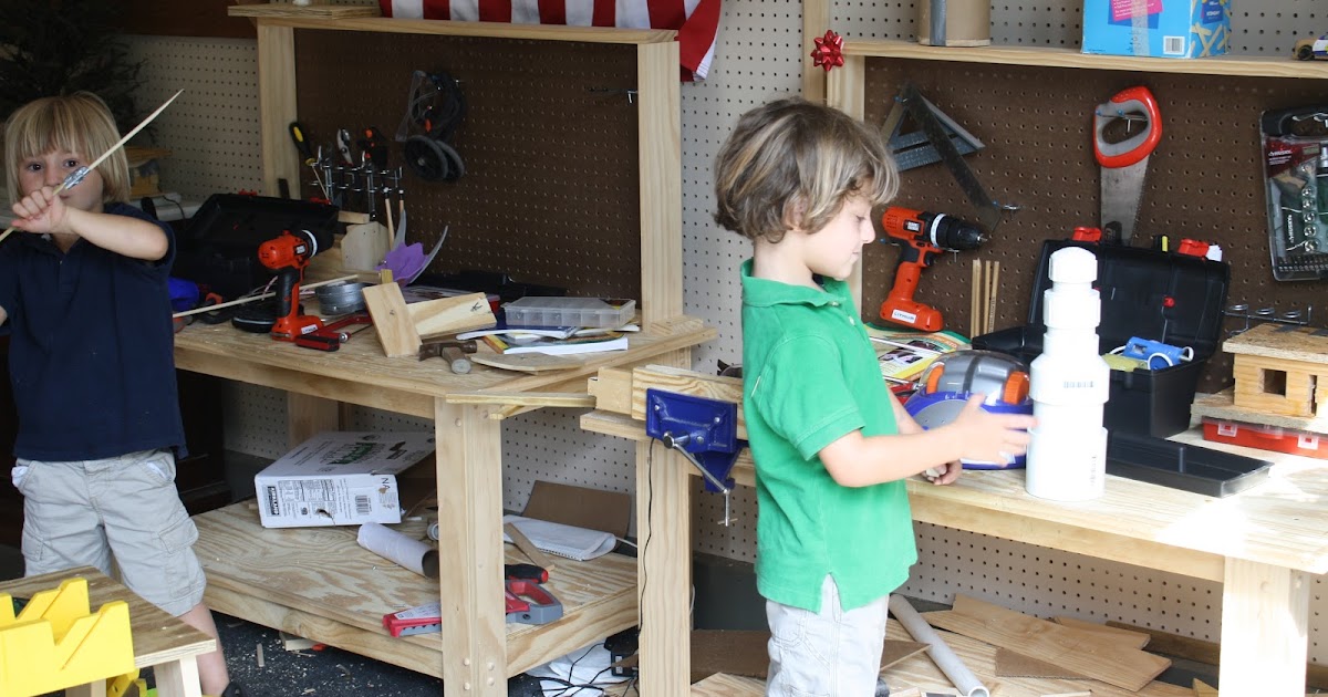 sew grown Learning the art of carpentry early.