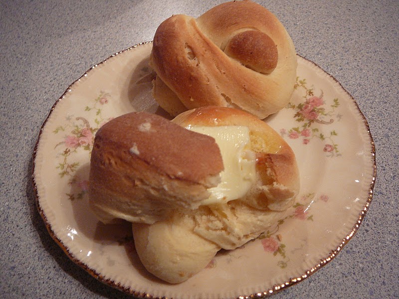 The Hidden Pantry Orange Bow Knot Rolls (Yeast Rolls Softly Perfumed