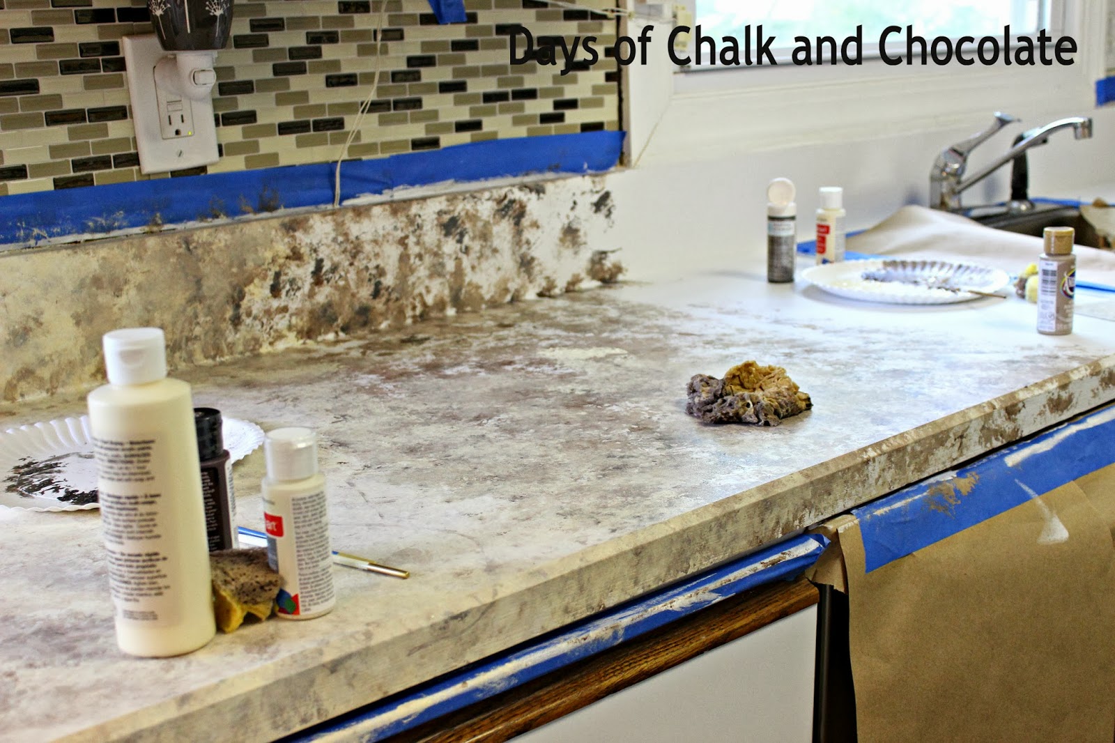 How To Paint Your Countertops Days of Chalk and Chocolate