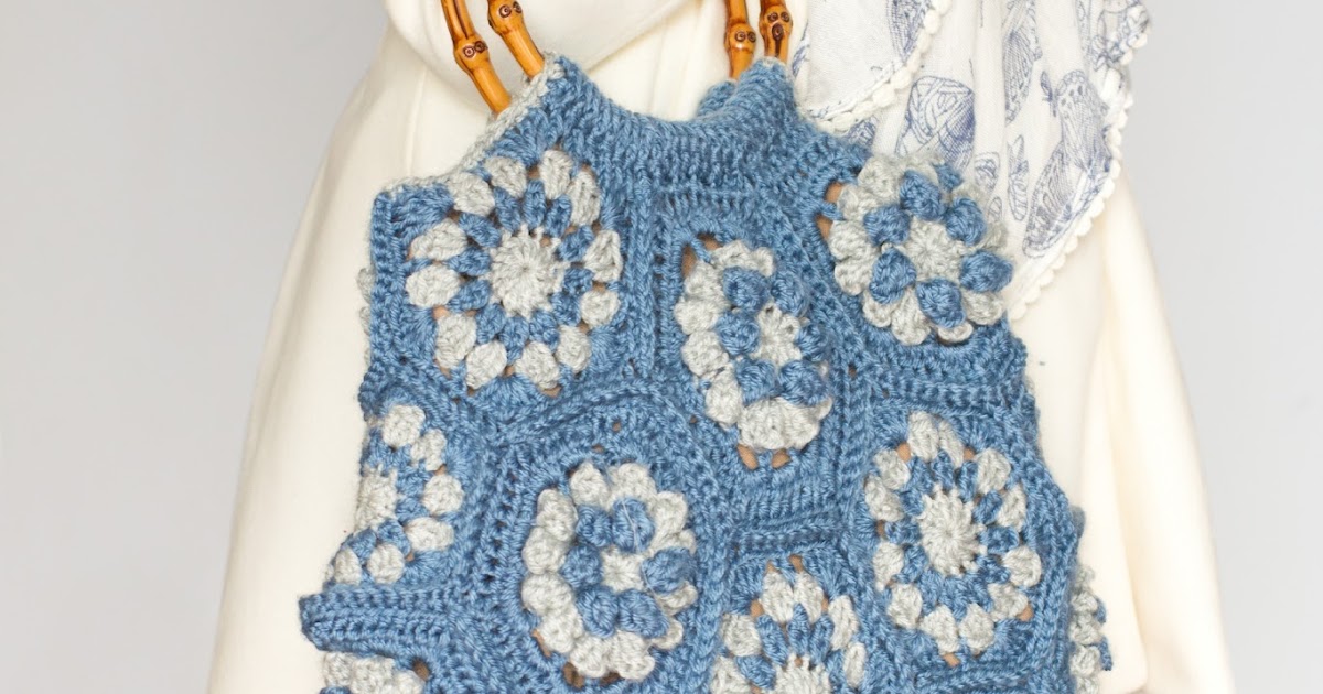 ... Honey Craft, Crochet, Create: Dahlia Hexagon Handbag Crochet Pattern