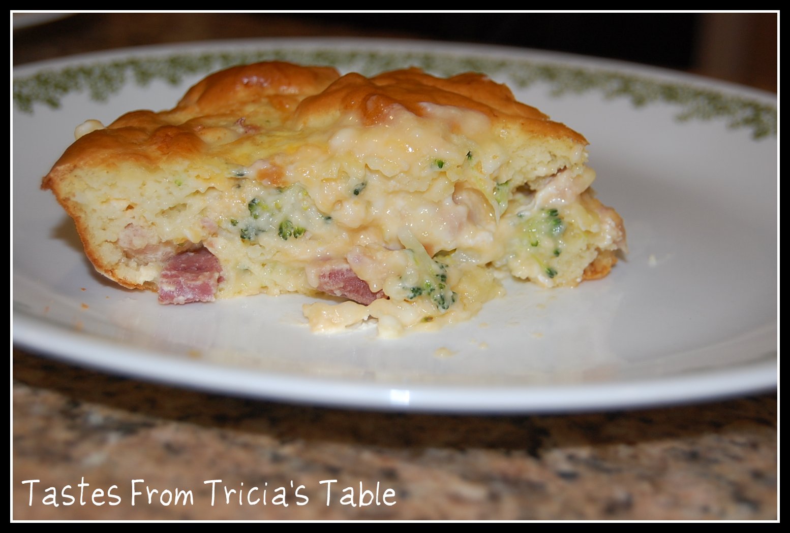 Tastes From Tricia's Table Cheesy Ham Pie