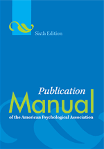 APA: Publication Manual of the American Psychological Association