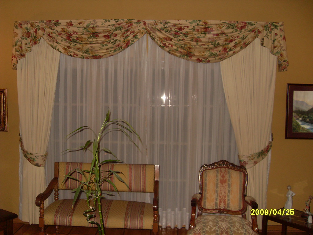 Vistiendo la Casa: cortinas y cenefas drapeadas