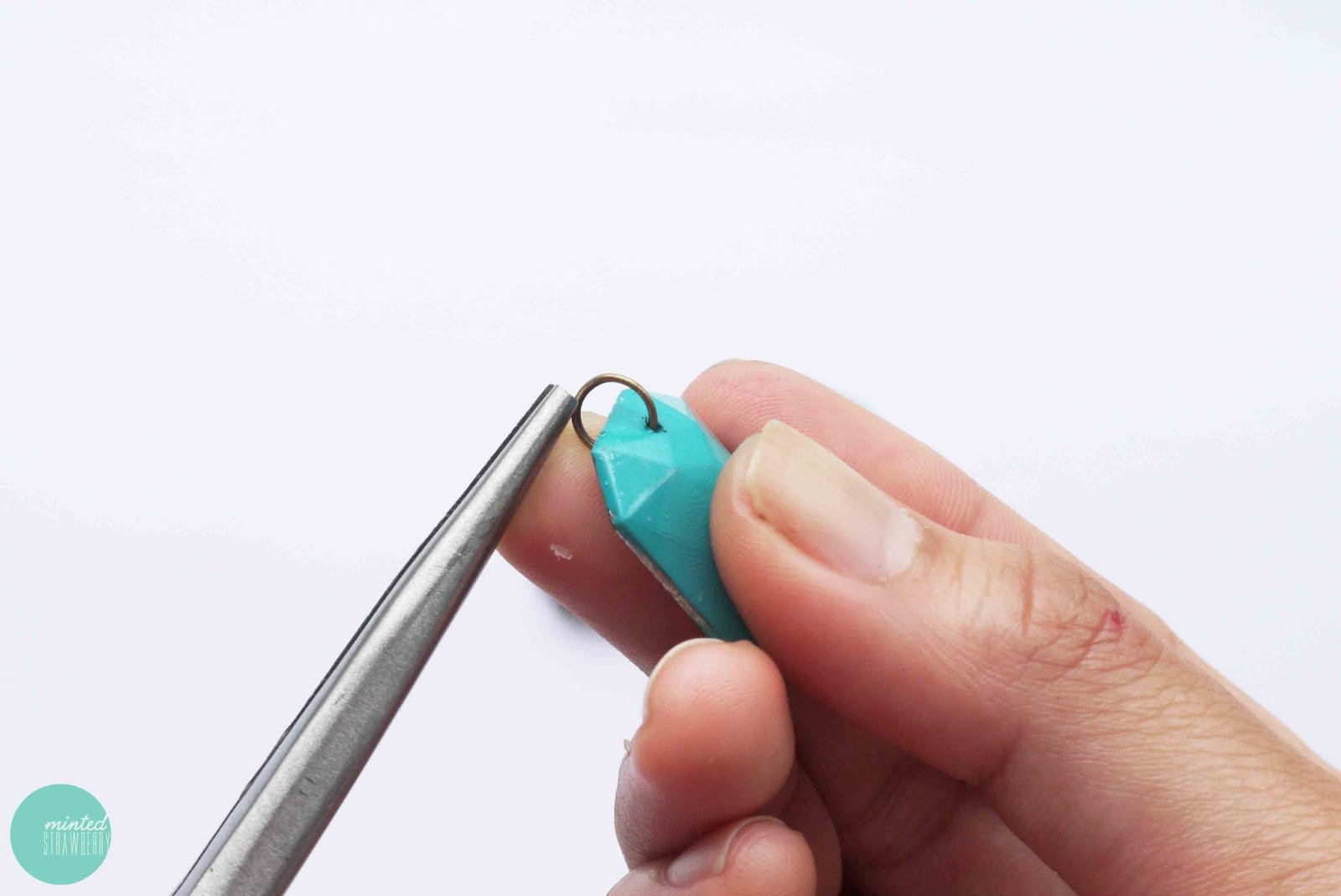 DIY Boho Gem Clips Minted Strawberry
