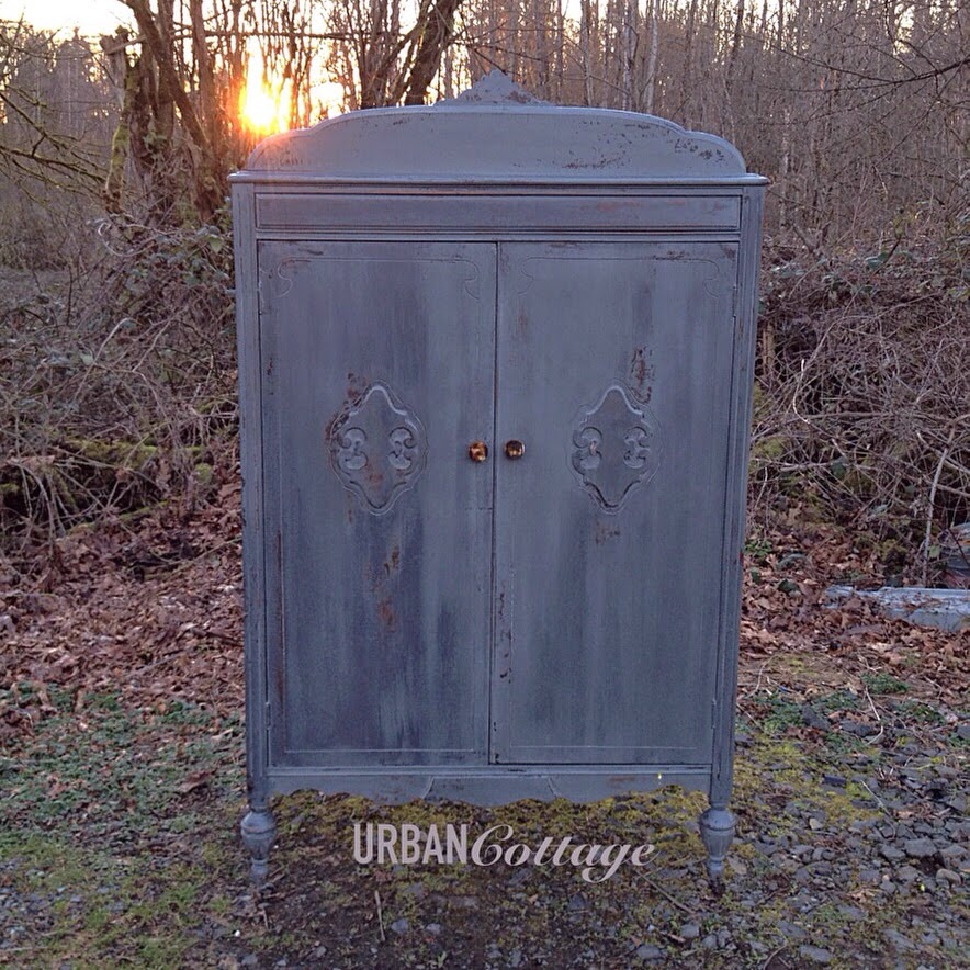 URBANCottage: Painted Antique Armoire