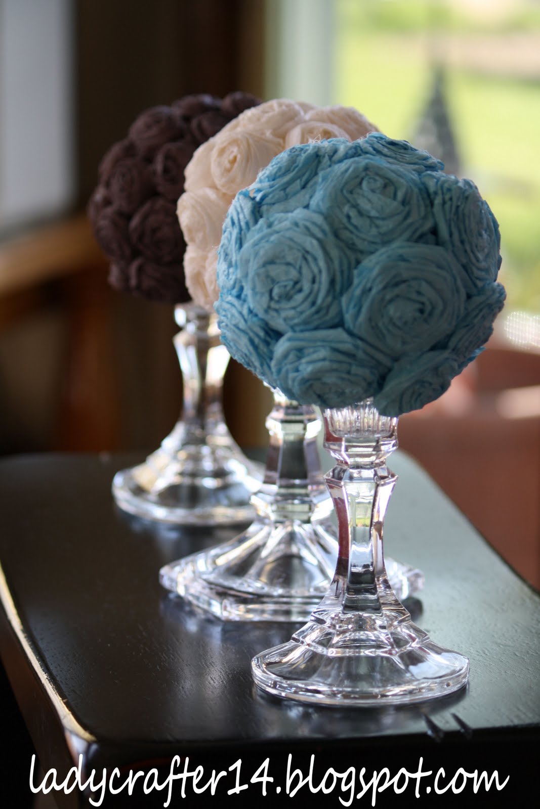 Ladybugs... Crafts... and 14??? DIY Decor with Flower Balls... and