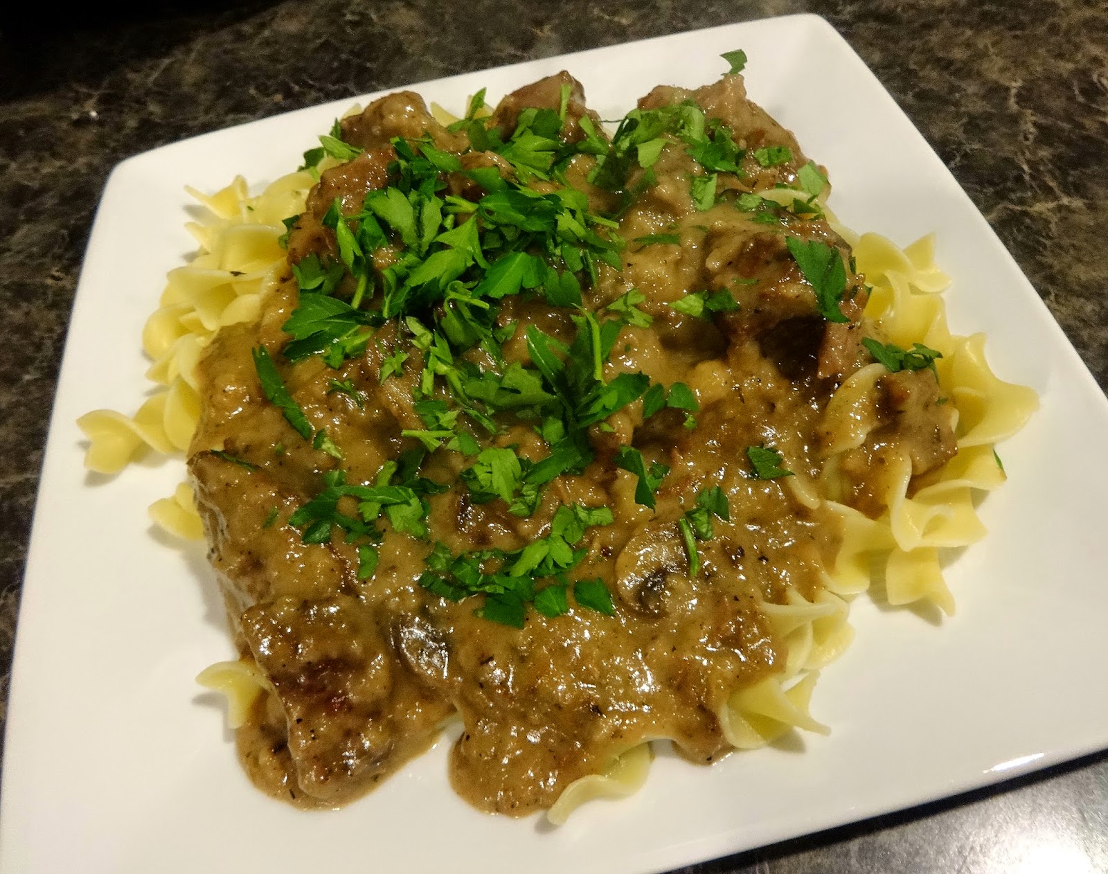 Hold the onion Pressure cooker beef stroganoff