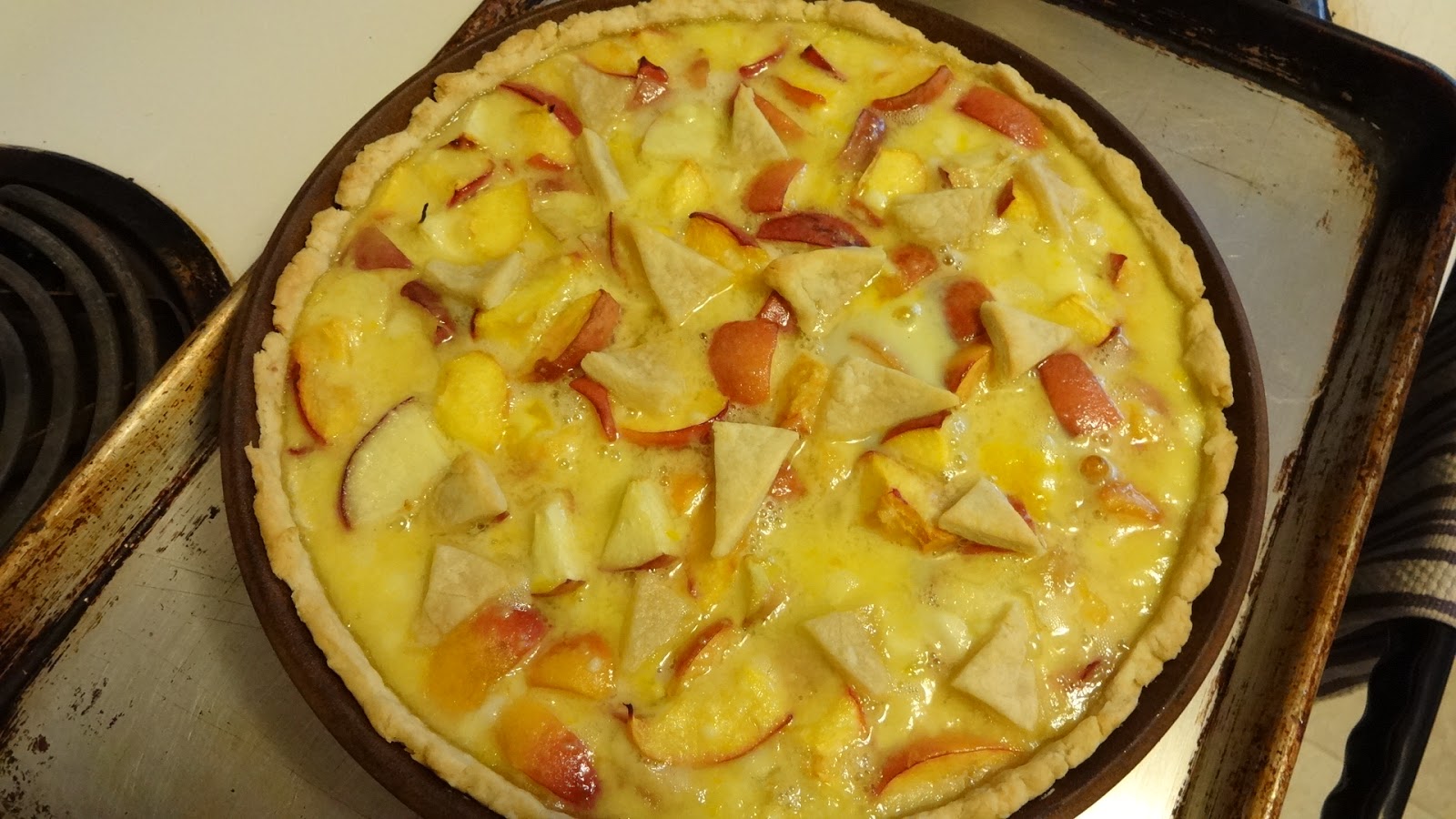 Peach Custard Pie