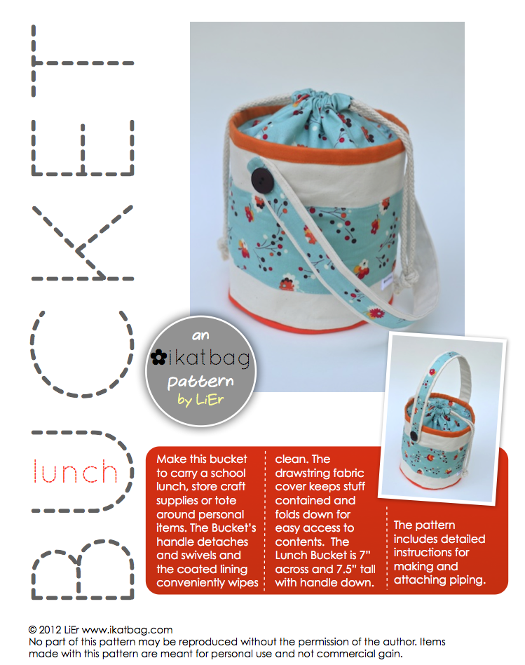 bucket lunch bag