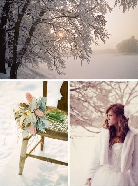 And the white background of snow a winter wedding is the perfect 