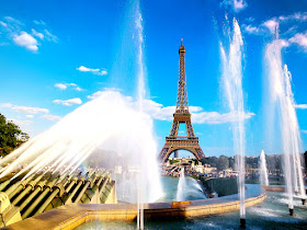 Eiffel Tower Paris Parks Pools HD Wallpaper