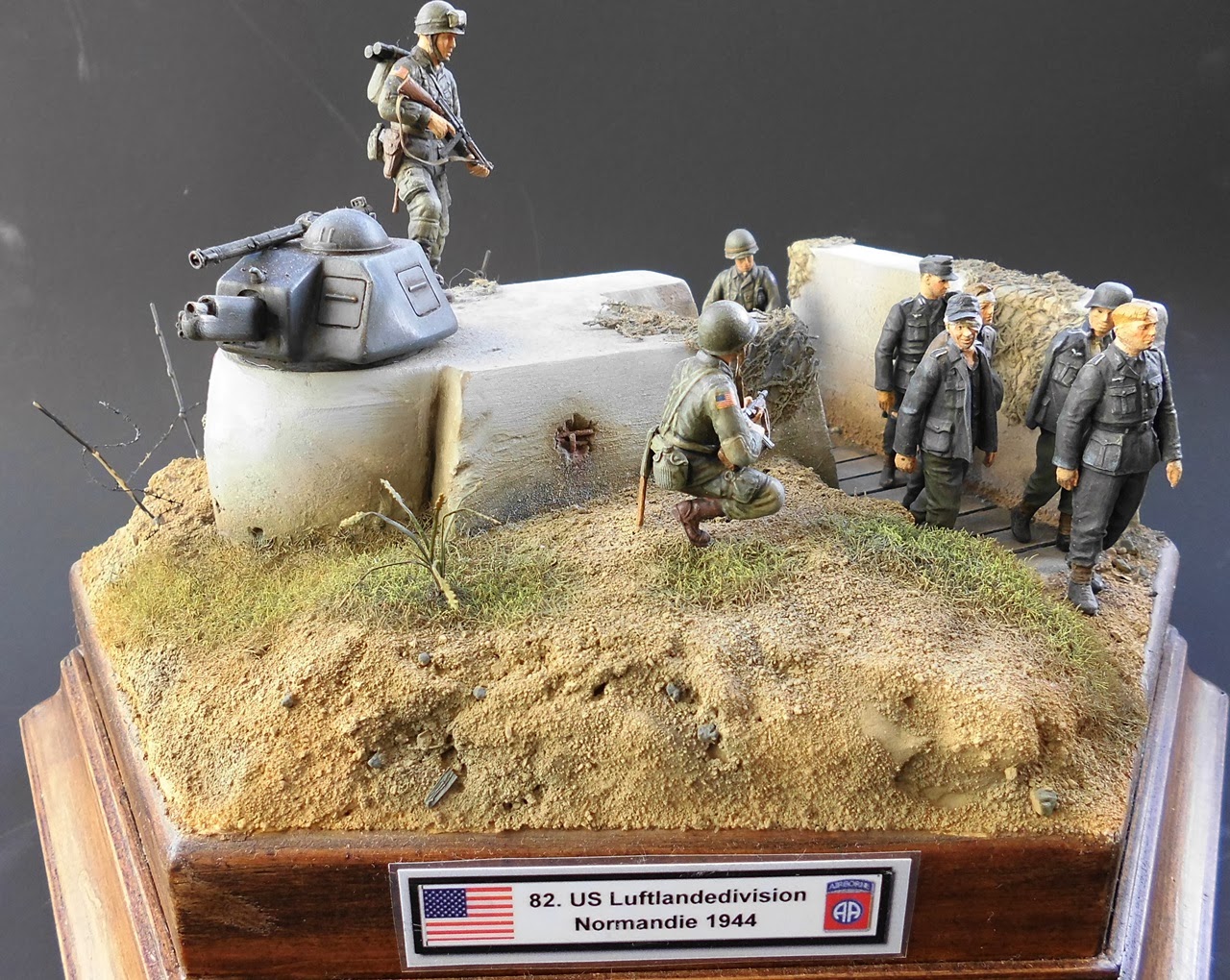 Modellbau und Figuren Normandie 1944, Diorama in 1/35