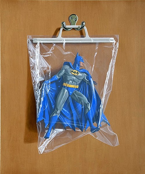 05-Bruce-Wayne-Batman-Simon-Monk-Bagged-Superheroes-in-Painting-www-designstack-co