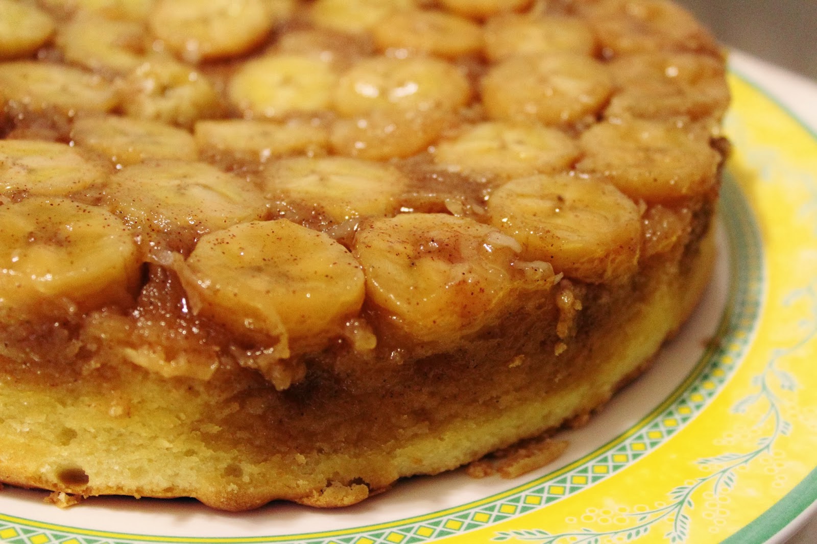 Blog as you Bake Banana Coconut Upside Down Cake